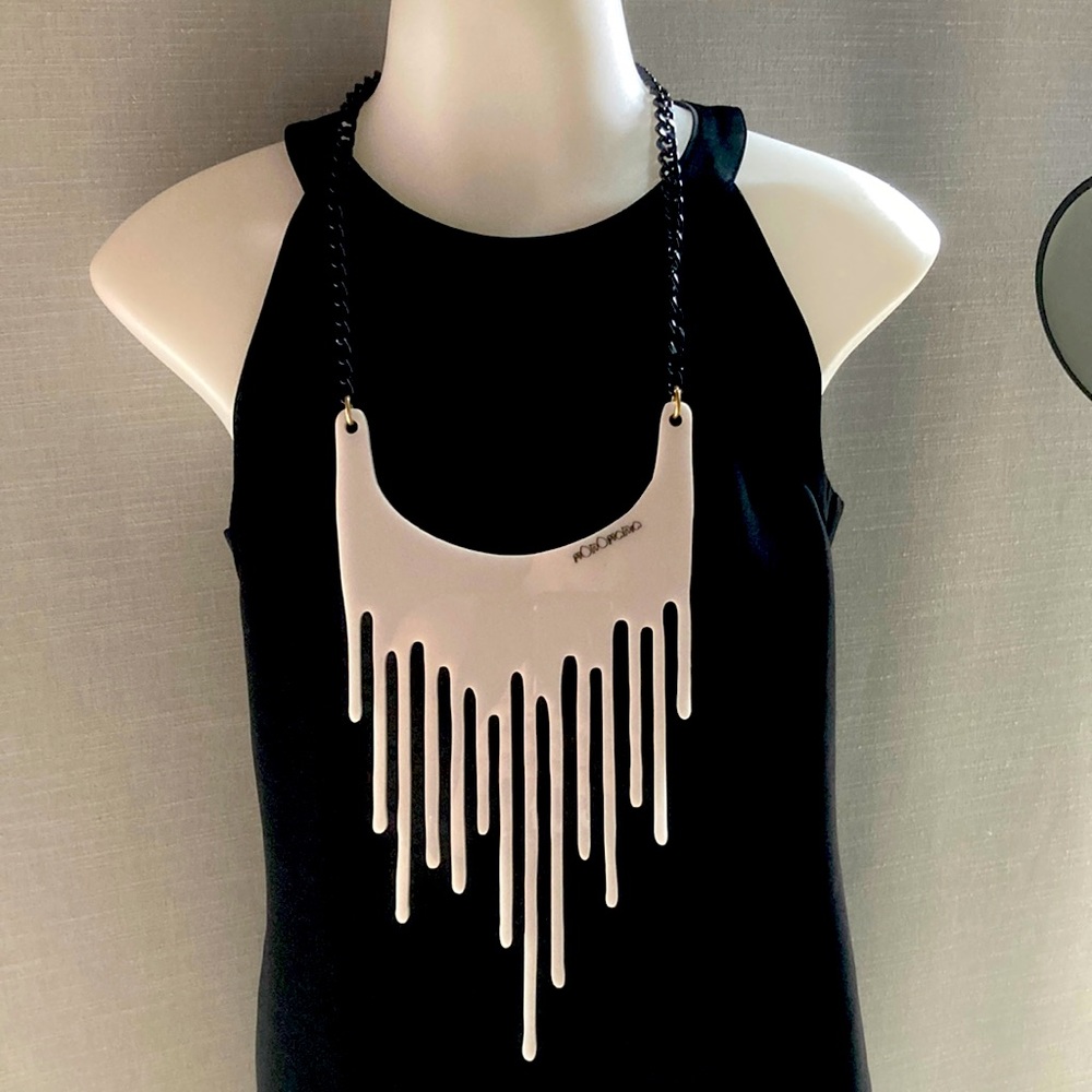 Monomania Blood Drip necklace from Pat Fields NYC